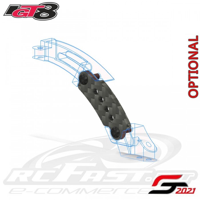 Lamina 2.0mm Carbono Stiffener Ajustável Dianteiro IGT8