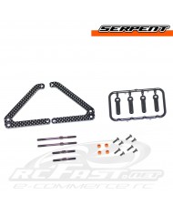 Bandeja Dianteira Inferior Carbono (Larga) Serpent F110