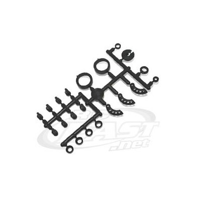 Inserts de Eixo de Bandeja + Partes Plásticas Kyosho V-One RRR