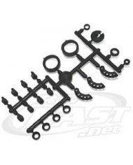 Suporte do Pack de Bateria em Grafite Kyosho V-One RRR