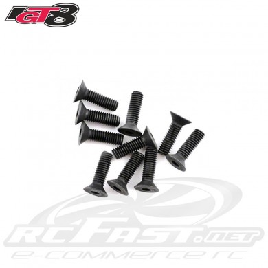 Parafuso Allen M3x10mm Cabeça Chata IGT8