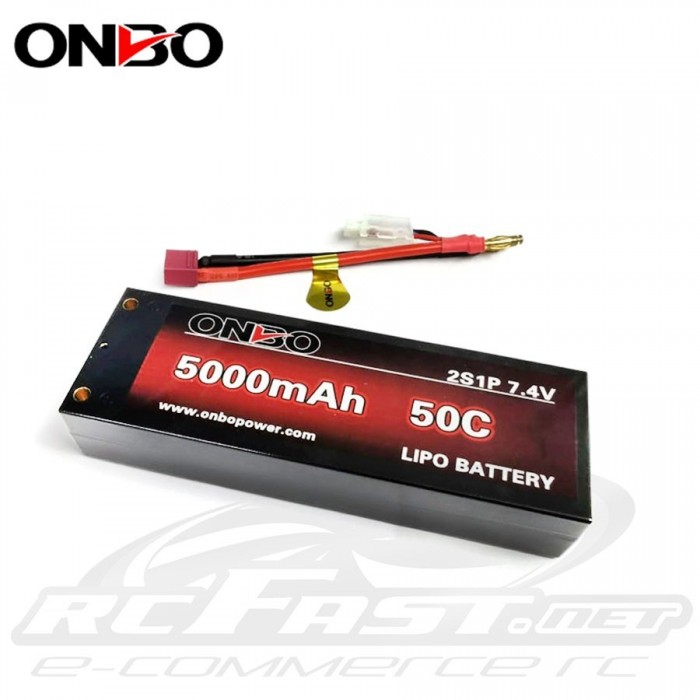 Pack de Bateria Lipo 7,4V 5000mAh 50c Hard Case Onbo