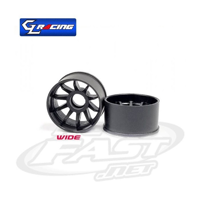 Roda Traseira Mini R10 Carbon 2wd OFF Set 3 - GL Racing