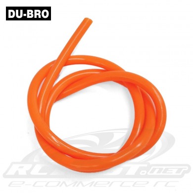 Tubo de Silicone p/ Comb. Dubro (Laranja Fluor) 60cm
