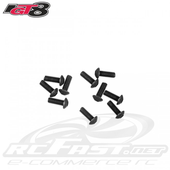 Parafuso Allen M3x8mm Cabeça Abaulada IGT8