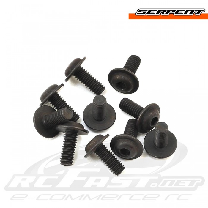 Parafuso Montante do Motor Flangeado M4x10mm Serpent