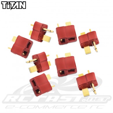 Conector T-Plug 2 Pinos (Macho/Fêmea)