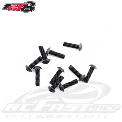 Parafuso Allen M3x10mm Cabeça Abaulada IGT8