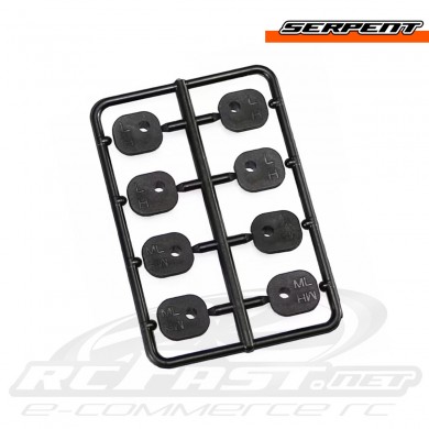 Inserts Bloco Suspensão Tras. Serpent SRX8 Buggy / Truggy / GT