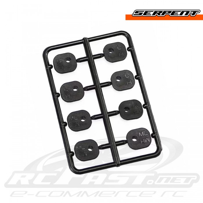 Inserts Bloco Suspensão Tras. Serpent SRX8 Buggy / Truggy / GT