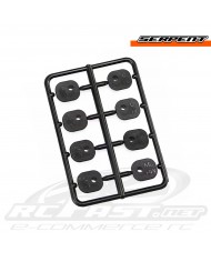 Inserts Bloco Suspensão Tras. Serpent SRX8 Buggy / Truggy / GT
