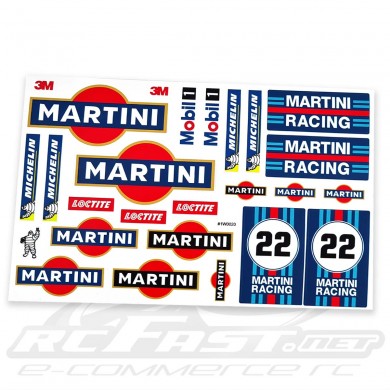 Adesivo Recortado Bolha Martini Racing