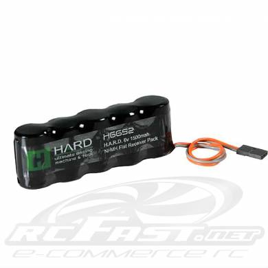 Pack Bateria Receptor Automodelo 6V 1500mAh NiMH Flat - HARD