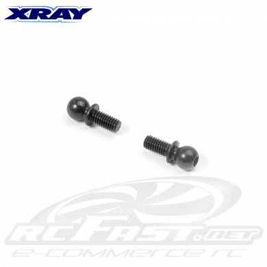 Ball End 4.9mm Aço - Rosca 6mm Comp. Xray T4 / NT1 / RX8