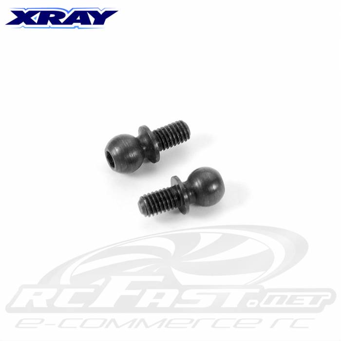 Ball End 4.9mm Aço - Rosca 5mm Comp. Xray T4 / NT1 / RX8