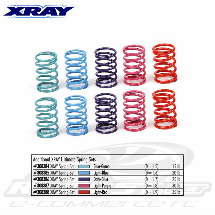 Conjunto de Molas Amortecedor Xray NT1 / RX8 / T3