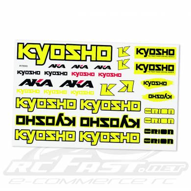 Adesivo Recortado Kyosho Amarelo