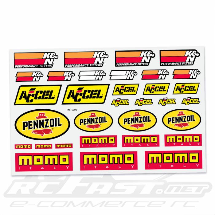 Adesivo Recortado K&n / Accel / Pennzoil / Momo
