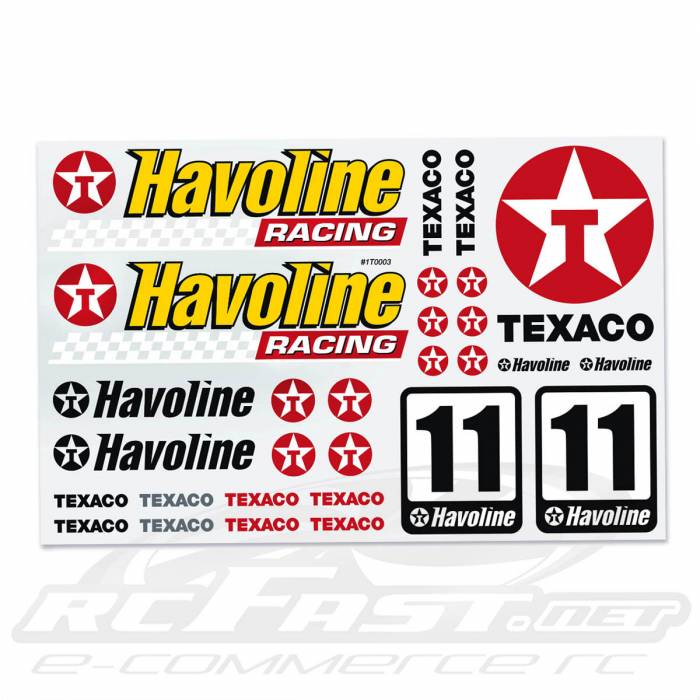 Adesivo Recortado Texaco Havoline