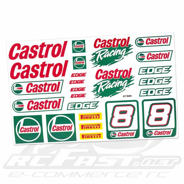 Adesivo Recortado Castrol Racing