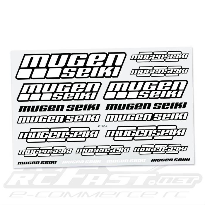 Adesivo Recortado Mugen Seiki Branco
