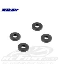 Arruelas Alumínio 4 x 7.5 x 1mm Preta Xray