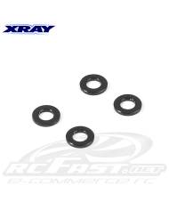 Arruelas Alumínio 4 x 7.5 x 1mm Preta Xray