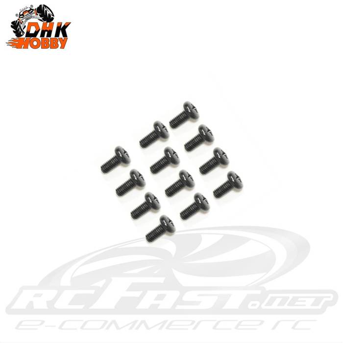 Parafuso Philips M2.6x6mm Cabeça Abaulada DHK