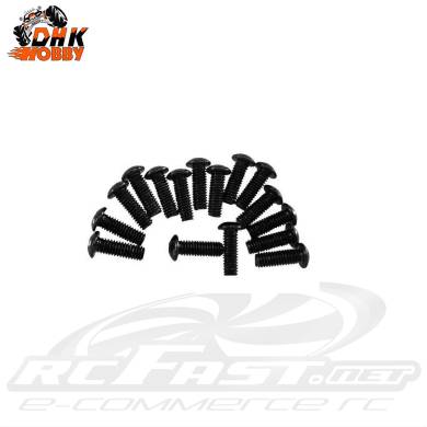 Parafuso Allen 4x12mm Cabeça Abaulada DHK