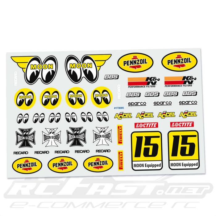 Adesivo Recortado Bolha Moon / Pennzoil