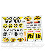 Adesivo Recortado Bolha Nascar Sunoco