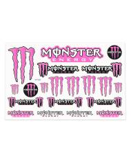 Adesivo Recortado Bolha Monster Pink