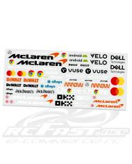 Adesivo Recortado McLaren 1/8 Scale