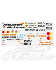 Adesivo Recortado McLaren 1/8 Scale