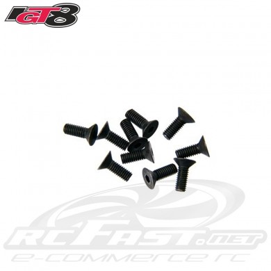 Parafuso Allen M3x8mm Cabeça Chata IGT8